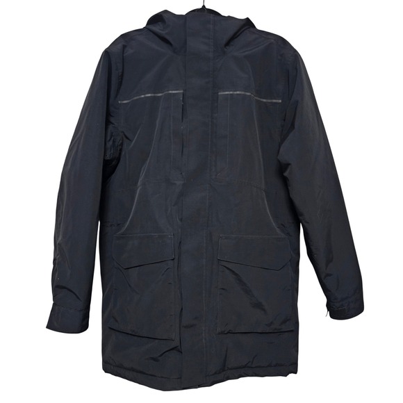 Lands' End Other - Lands End Black Hooded Parka Winter Minimalist Gorpcore Utility Insulated Mens M